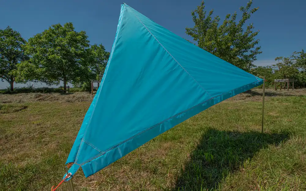 Markenprodukt Bent Sonnensegel Zip-Protect Canvas Single mit Reißverschluss-Abdeckklappen