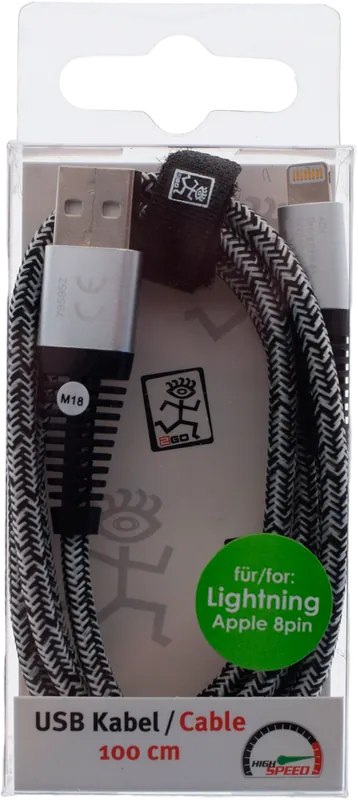 2Go Datenkabel USB Apple 8 pin 1 Meter Günstig