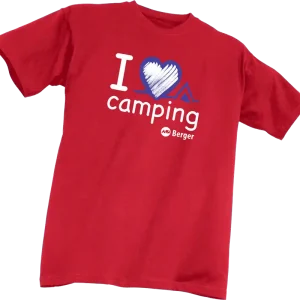Solange Der Vorrat Reicht Berger Kinder-T-Shirt I Love Camping