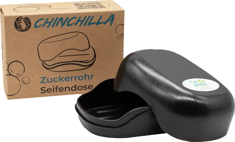 Aktuell Chinchilla Seifendose aus Zuckerrohr vegan