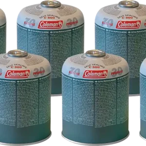Coleman Ventilkartusche, Gaskartusche C500 Butan und Propangasgemisch 440 g 6 Stück Neu Im Sortiment