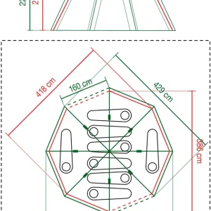 Coleman Octagon Familienzelt für 8 Personen Rabatt