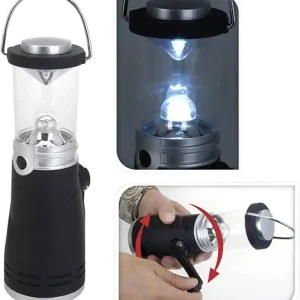Neuheit Eaxus Dynamo LED Camping-Lampe mit Kurbel
