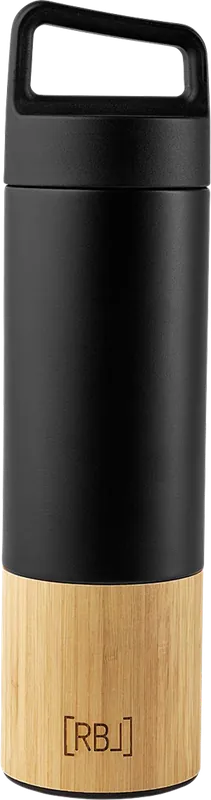 Rebel Outdoor Isolierflasche mit Teesieb 530 ml bambus schwarz Abverkauf