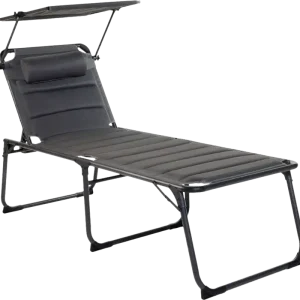 Wecamp Calva Sonnenliege 198 x 69 cm grau Finale Aktion