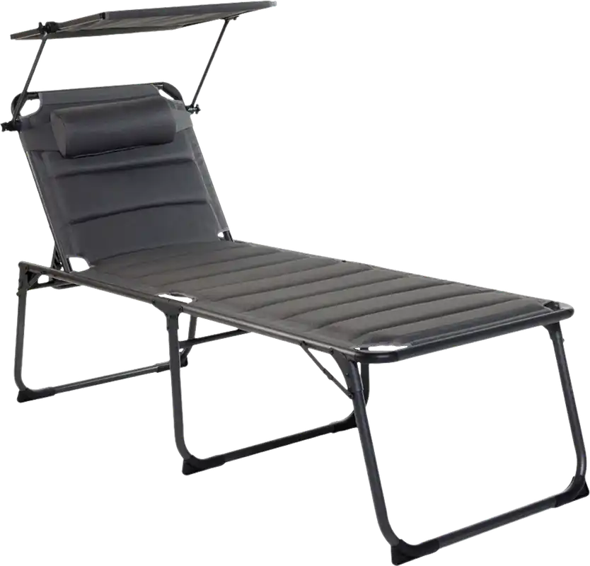 Wecamp Calva Sonnenliege 198 x 69 cm grau Finale Aktion
