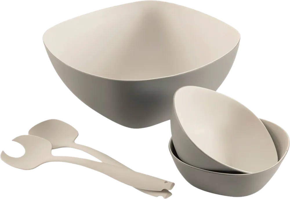 Schneller Versand Outwell Gala Salatgeschirrset 5 teilig grau/beige