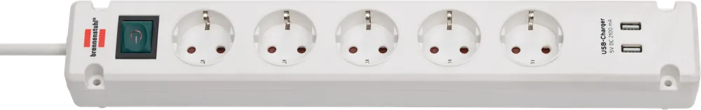 Expressversand Brennenstuhl Bremounta Steckdosenleiste 5-fach mit 2 USB-Ladebuchsen 3 m