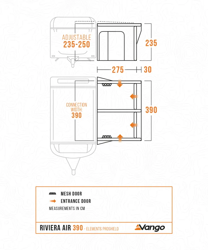 Kracherpreis Vango Riviera Air 390 Elements All Season aufblasbares Ganzjahresvorzelt