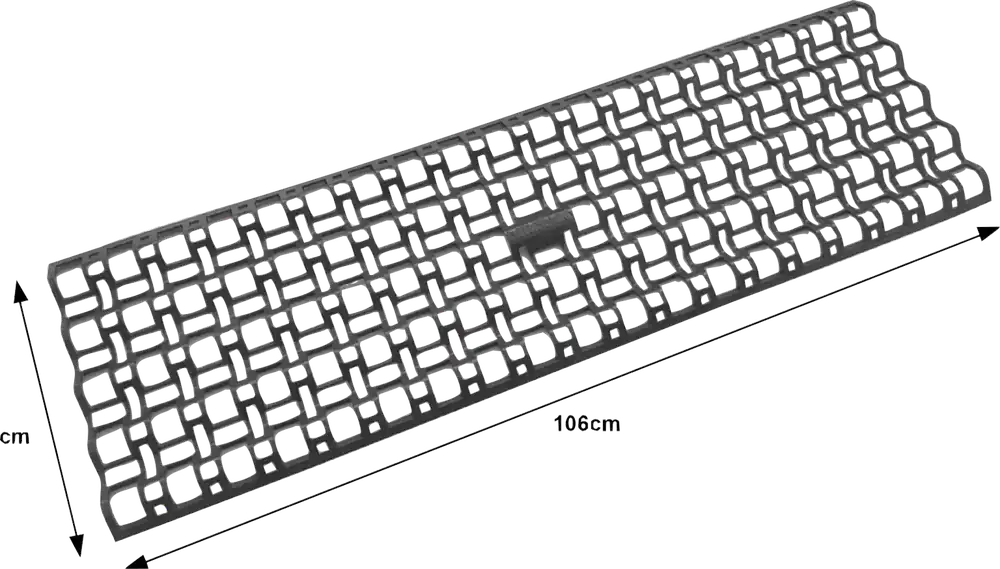 Milenco Gripmatte mit Gitterprofil 106 x 33 cm 2 Stück Sonderaktion
