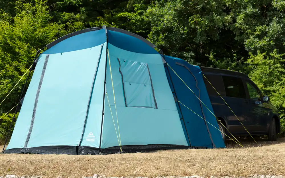 Wochenendangebot Camptime Merkur Heckzelt Freistehend für Bus und PKW, Anbauhöhe 180 - 220 cm