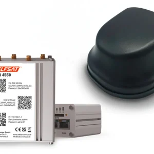 Selfsat 4G / LTE & WLAN Internet Router MWR 4550 Komplettset bis 300 Mbps inkl. 4G / 5G ready Dachantenne Nur Für Kurze Zeit