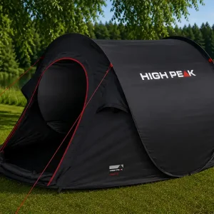 Aktuell High Peak Vision 2 Einfachdach Pop Up Wurfzelt für 2 Personen