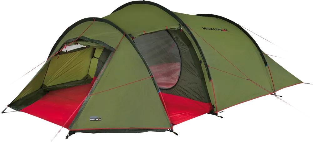 Must-Have High Peak Falcon Tunnelzelt mit Vorbau dunkelgrün für 4 Personen