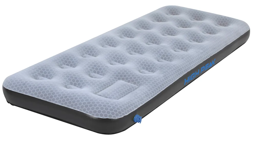 High Peak Comfort Plus Air bed Luftbett mit integrierter Pumpe grau/blau/schwarz Billig
