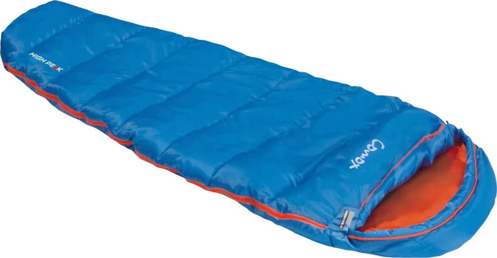 Meistverkauft High Peak Comox Kinder Mumienschlafsack 70 x 170 cm hellblau/orange
