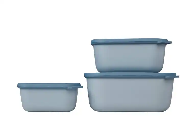 Abverkauf Mepal cirqula Multischüsselset rechteckig hoch 3-teilig 750 / 1500 / 3000 ml
