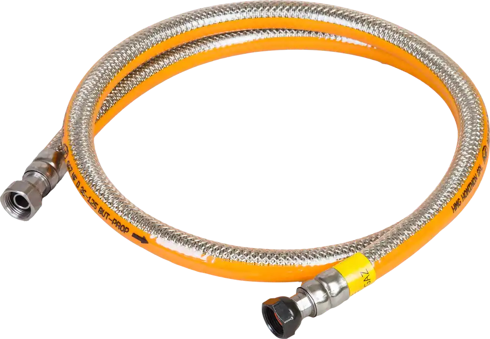 Saisonangebot Favex Gasschlauch für Niederdruck Propan und Butan Edelstahl