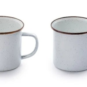 Barebones emaillierte Tassen-Set Enamel 2 teilig Begrenztes Angebot