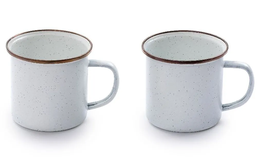 Barebones emaillierte Tassen-Set Enamel 2 teilig Begrenztes Angebot