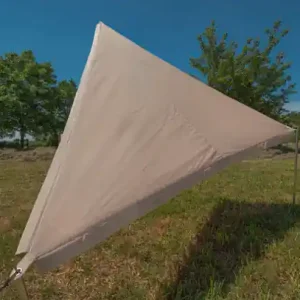 Direktkauf Bent Sonnensegel TC-Zip-Protect Canvas Single aus Baumwoll-Mischgewebe mit Reißverschluss-Abdeckklappen