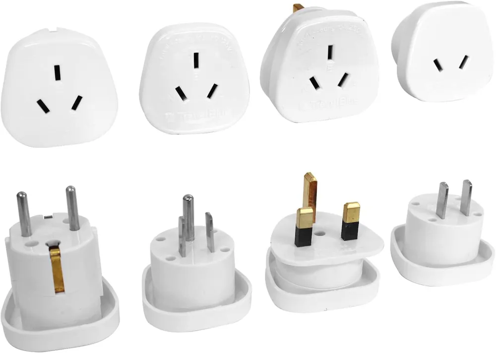 Outbound Reise Adapter Set für über 150 Länder 4-teilig inkl. Tasche Top-Seller