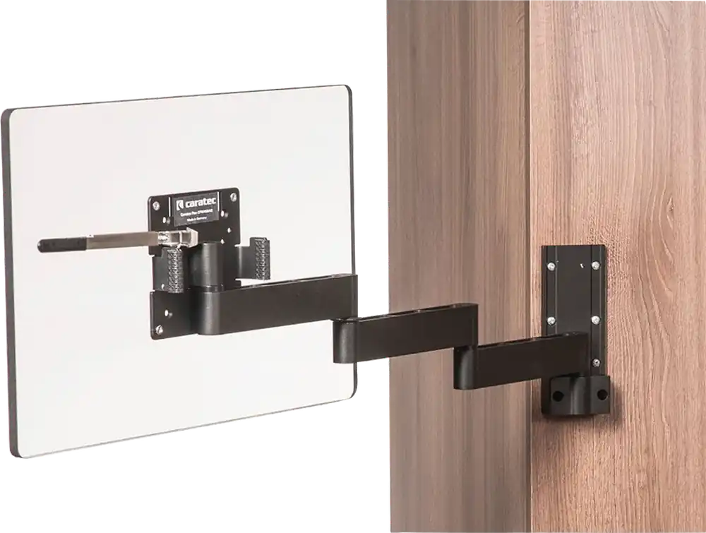Caratec Flex CFW400AS TV-Wandhalter Aluminium mit 4 Drehpunkten schwarz 15 bis 24 Zoll Expressversand
