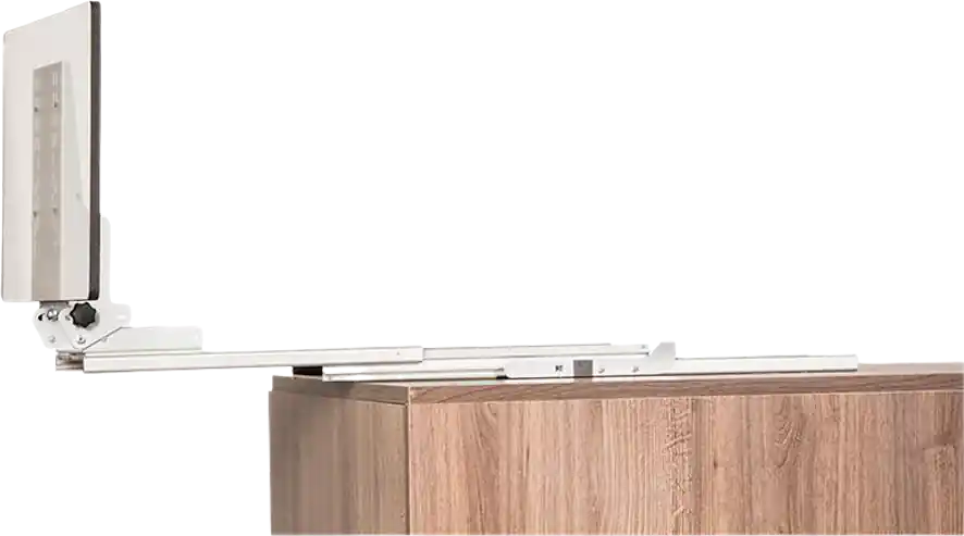 Caratec Flex CFA100H TV-Halter Auszug Aluminium für Fernseher silber/schwarz 15 bis 24 Zoll Markenware