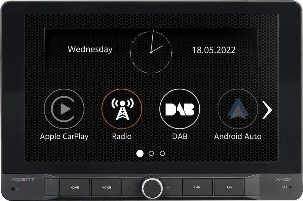 Xzent X-127 1-DIN Infotainer / Multimediasystem / DAB Tuner 9 Zoll Online Kaufen