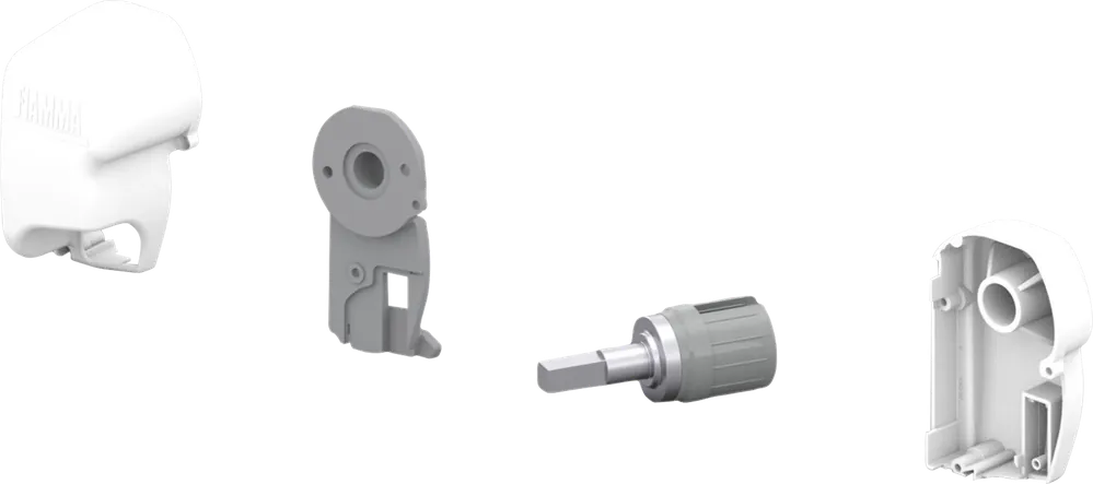 Fiamma Transformationssatz linke Version für Markise F45s / F45s PSA - Farbe Polar White Fiamma Ersatzteilnummer 98655-645 Nur Für Kurze Zeit