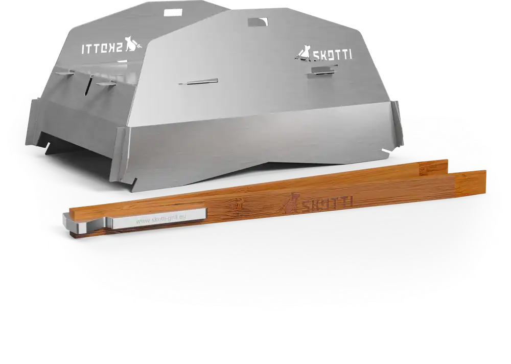 Schneller Versand Skotti Grillhaube / Deckel Cap für Skotti Grill inklusive Planentasche und Grillzange
