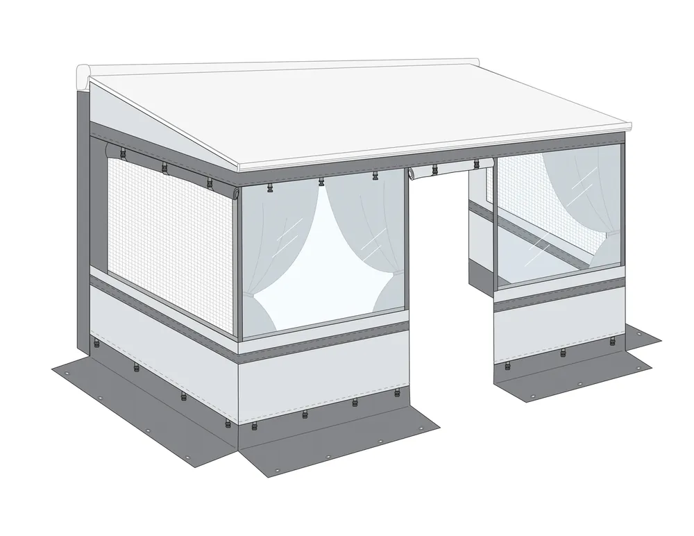 Fiamma Front Panel F für Markisenzelt Privacy Room Light 350 / CS Light / XL 360 Fiamma Ersatzteilnummer 98660-165 Echt