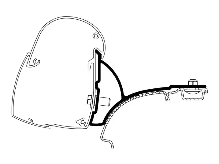 Thule Adapter TO 5102 VW T5/T6 Minivan Fixed Rechtslenker-Variante Wochenendangebot