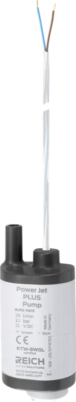 Zertifiziert Reich Tauchpumpe-Power Jet Plus mit Rückschlagventil 12V 2,1 bar 25 l/min