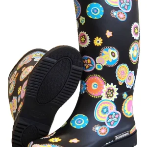 Bockstiegel Marina Damen Gummistiefel schwarz multi Markenware