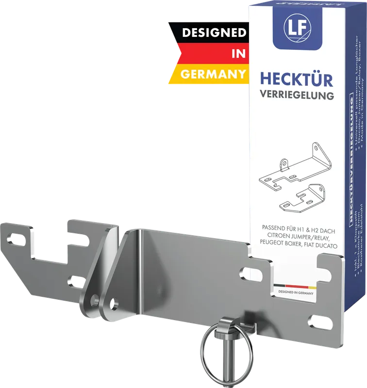 Markenprodukt LAINFELD Hecktürverriegelung Einbruchschutz H1/H2 Dach für z.B. FIAT Ducato, Citroen Jumper
