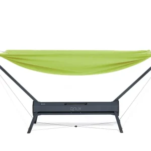 QNUX Travel Bed (Arcan Grau, Natura Grün) Knallerangebot