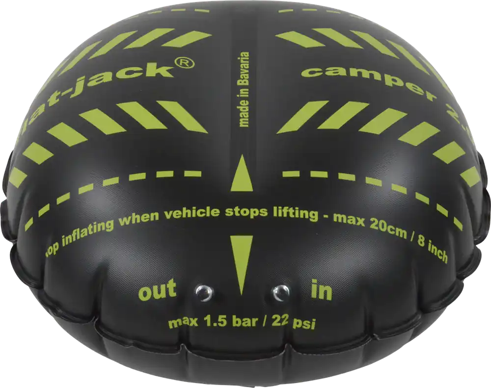 Neue Ware Flat-Jack Camper 2.0 Reifen-Luftkissen, Hebekissen für Fahrzeuge bis 6 Tonnen & bis 305 mm Reifenbreite