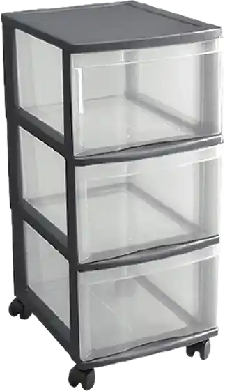 Rotho Rollcontainer / Schubladensystem Optimo 3 mit drei Schubladen Abverkauf