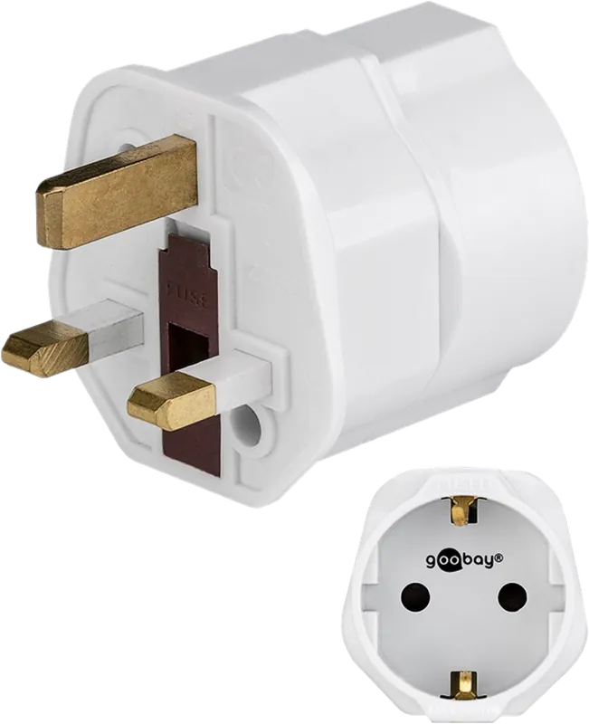 Jetzt Bestellen Goobay Reise Netzadapter EU für UK, weiß