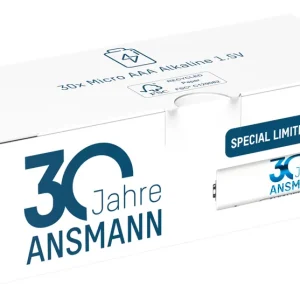 Günstig Ansmann 30x Micro AAA Alkaline 1,5 V Batterien inkl. Stiftleuchte