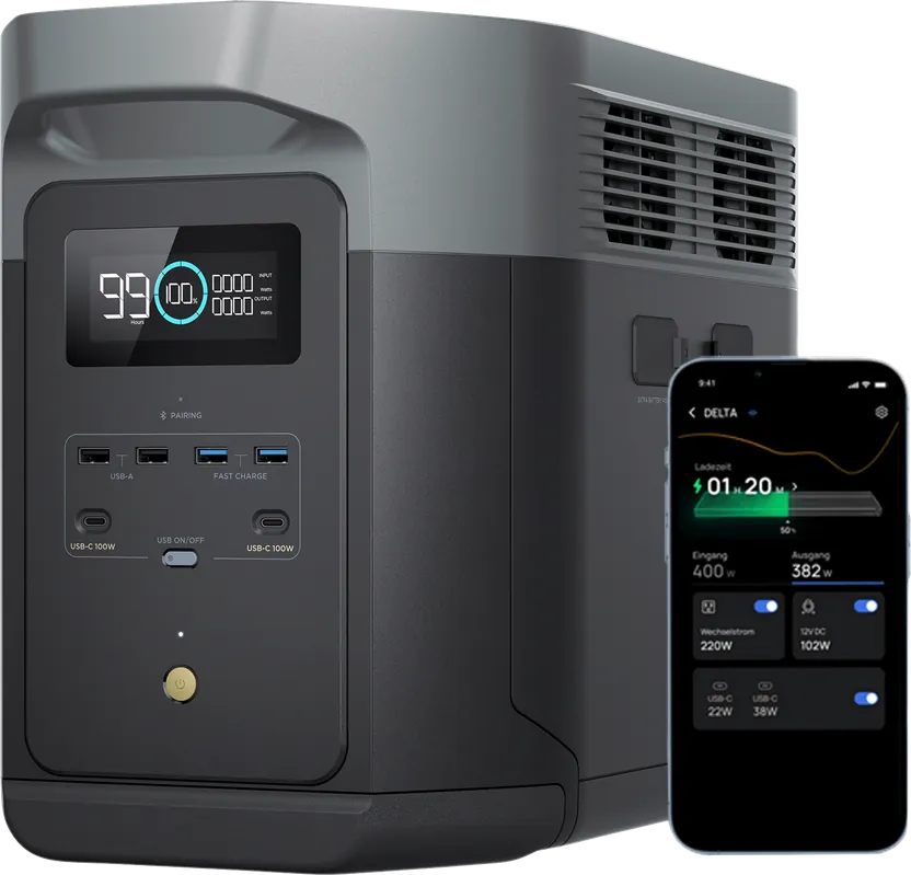 EcoFlow Delta 2 Max Tragbare Powerstation 2 kWh 2.400 W Ausverkauf