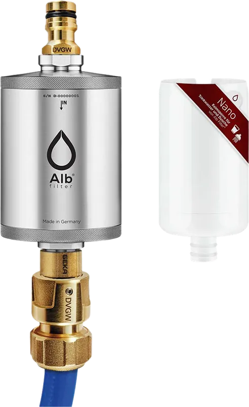 Top-Preis Alb Filter® MOBIL Nano Trinkwasserfilter Mit GEKA Anschluss Edelstahl Natur