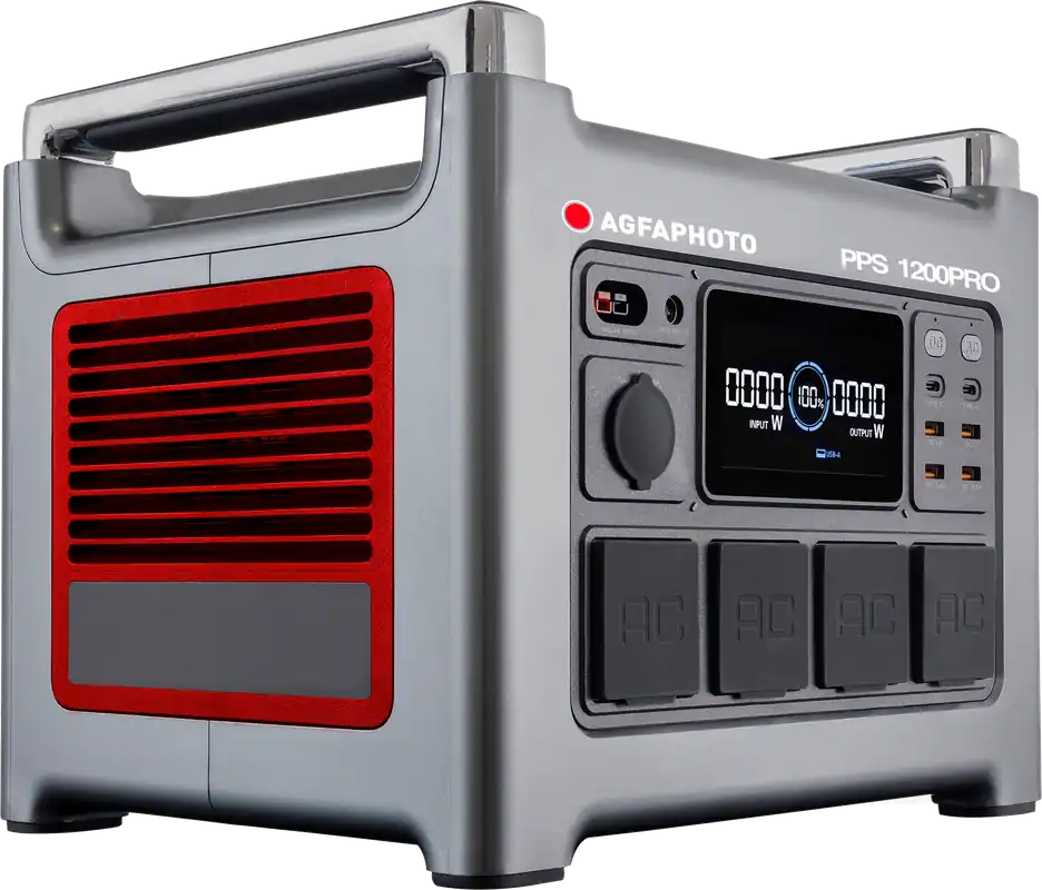 Echt AgfaPhoto Powercube 1200 Pro (DE / Typ F) mobile Steckdose