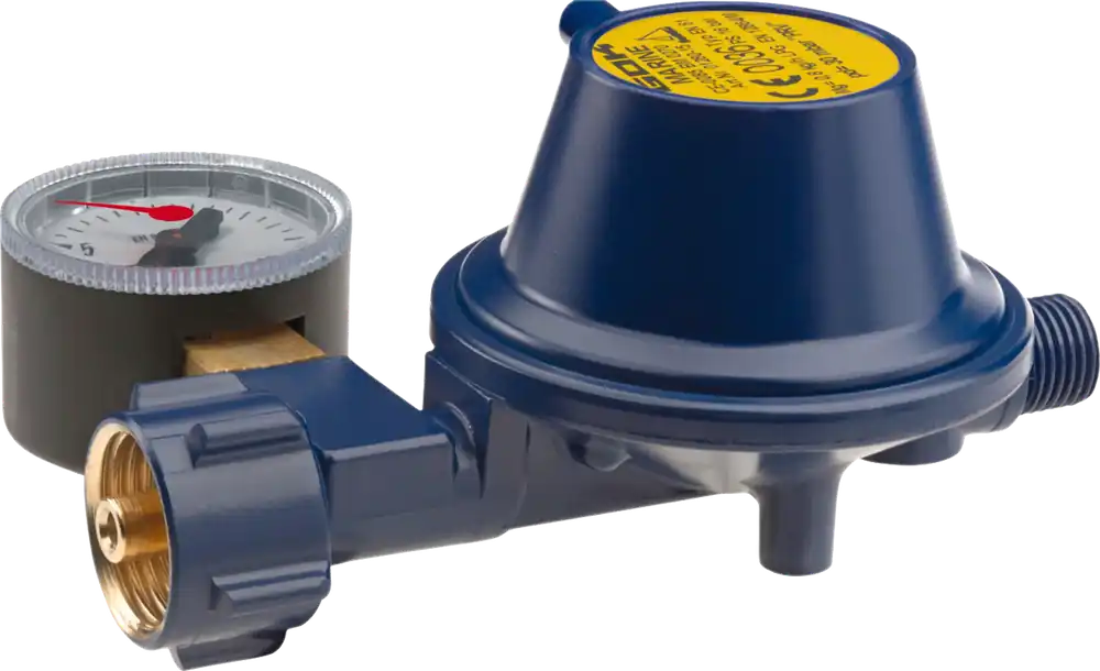 GOK Gasregler EN61 0,8kg/h 30mbar KLF x G1/4LH-KN PRV Man. Marine SV Top-Seller