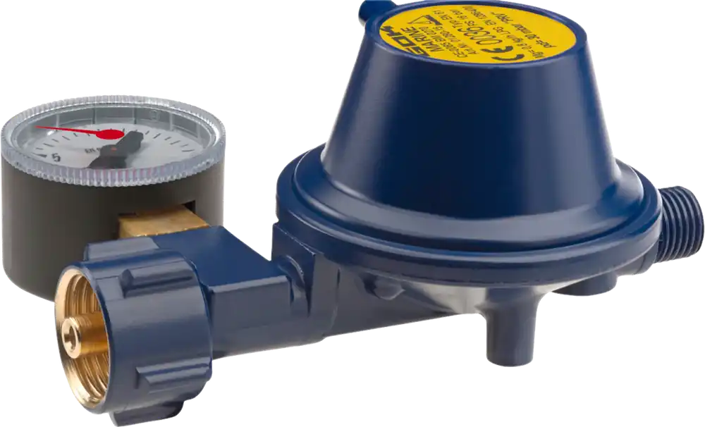 GOK Gasregler EN61-DS 1,5kg/h 30mbar KLF x G1/4LH-KN-90G UEDS MAN MAR SV Aktuell