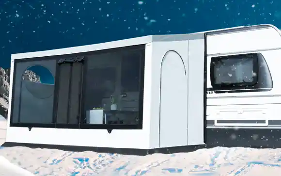 Neuheit Wigo Inuit Wintervorzelt Storm für den Wohnwagen
