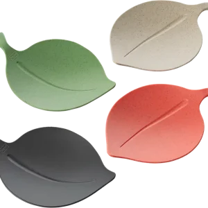Koziol Schale LEAF-ON nature des sa/ash gr/leaf green/coral 4er-Set Sonderangebot