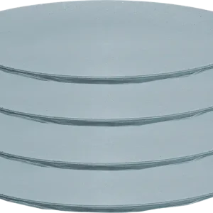 Koziol Club Plate Teller 260 mm 4-tlg. (flach) - Nature Flower Blue Neue Kollektion