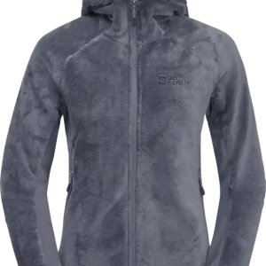 Zertifiziert Jack Wolfskin Rotwand Hooded Damen Fleecejacke
